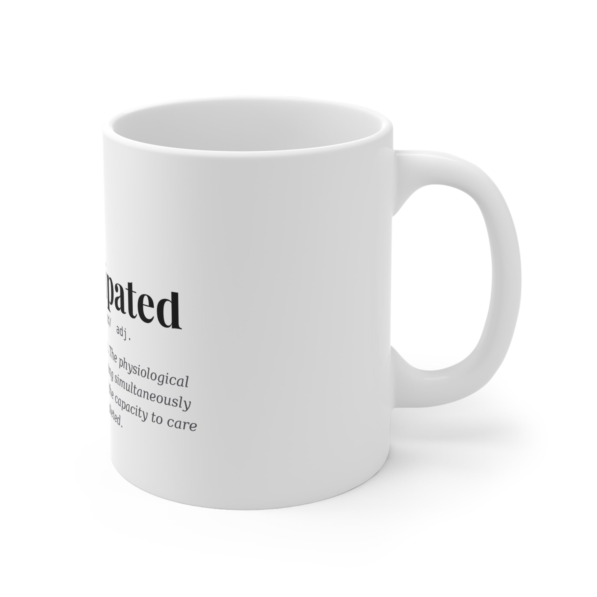 Exhaustipated — Dark Definitions Mug