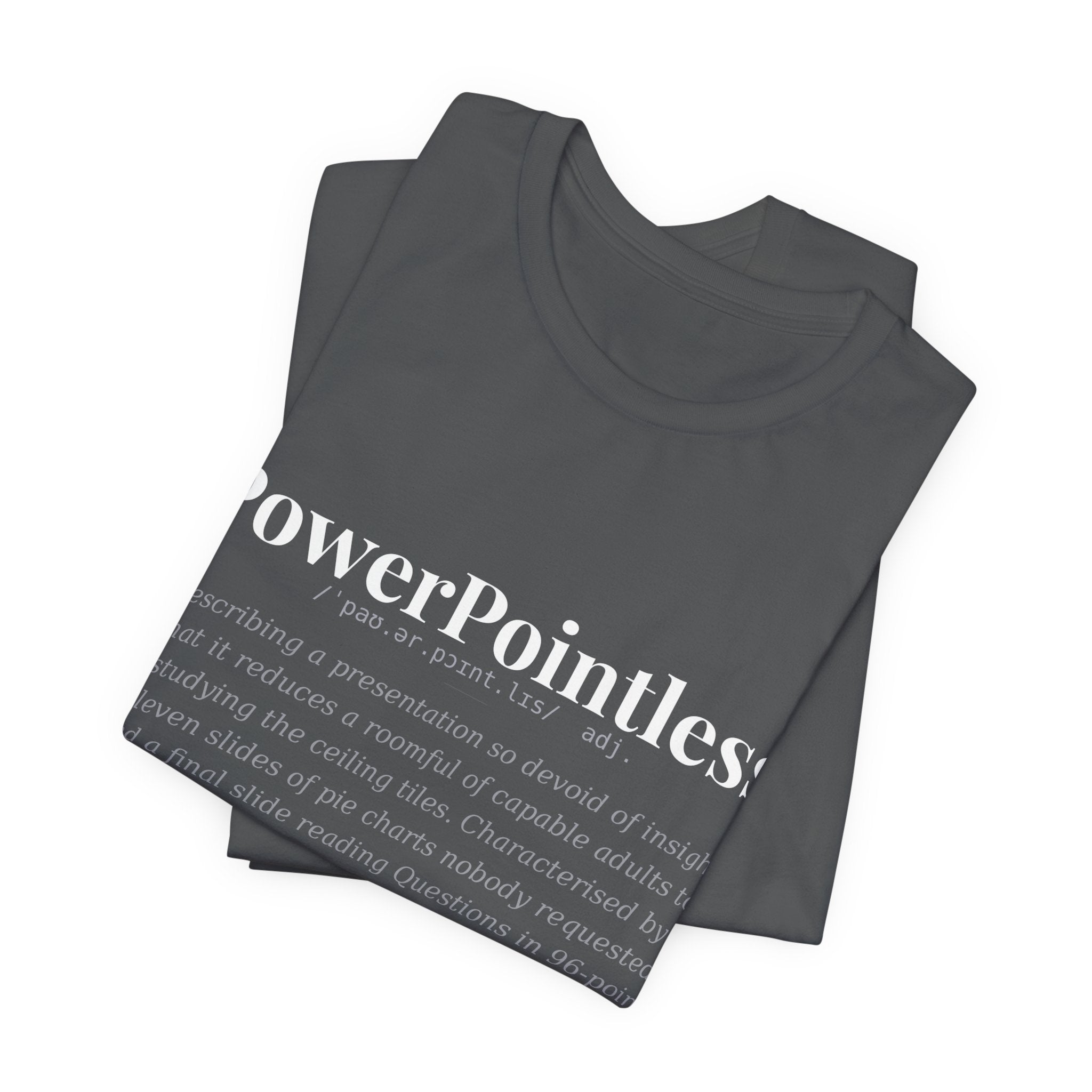 PowerPointless — Dark Definitions Tee
