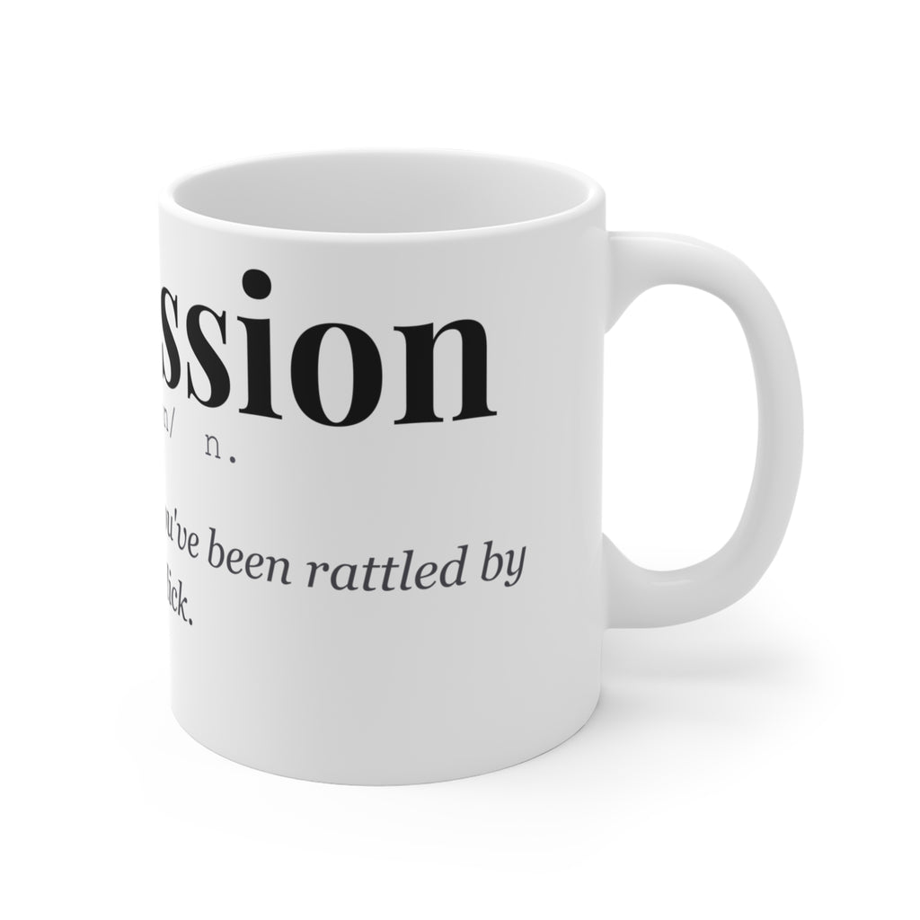 Cockussion mug