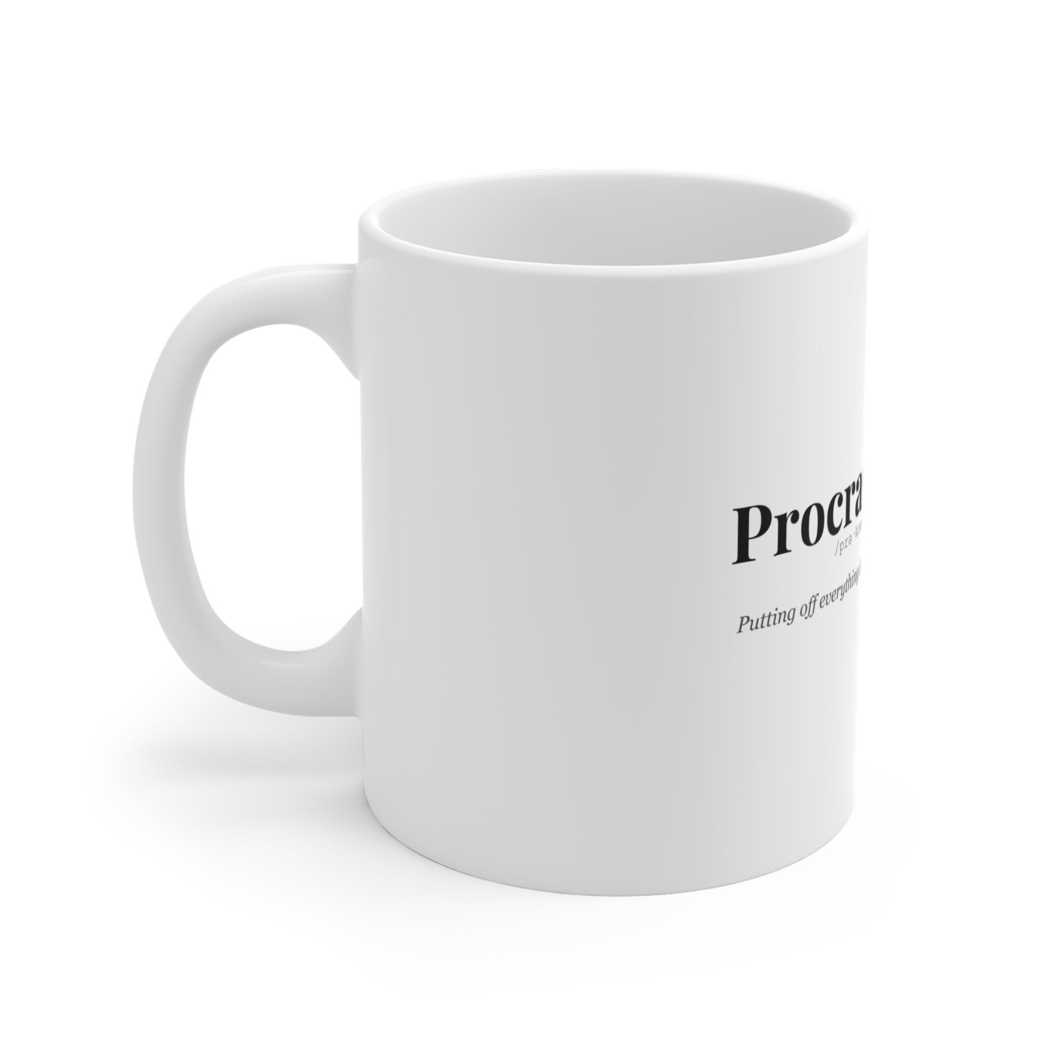 Procrasturbation mug