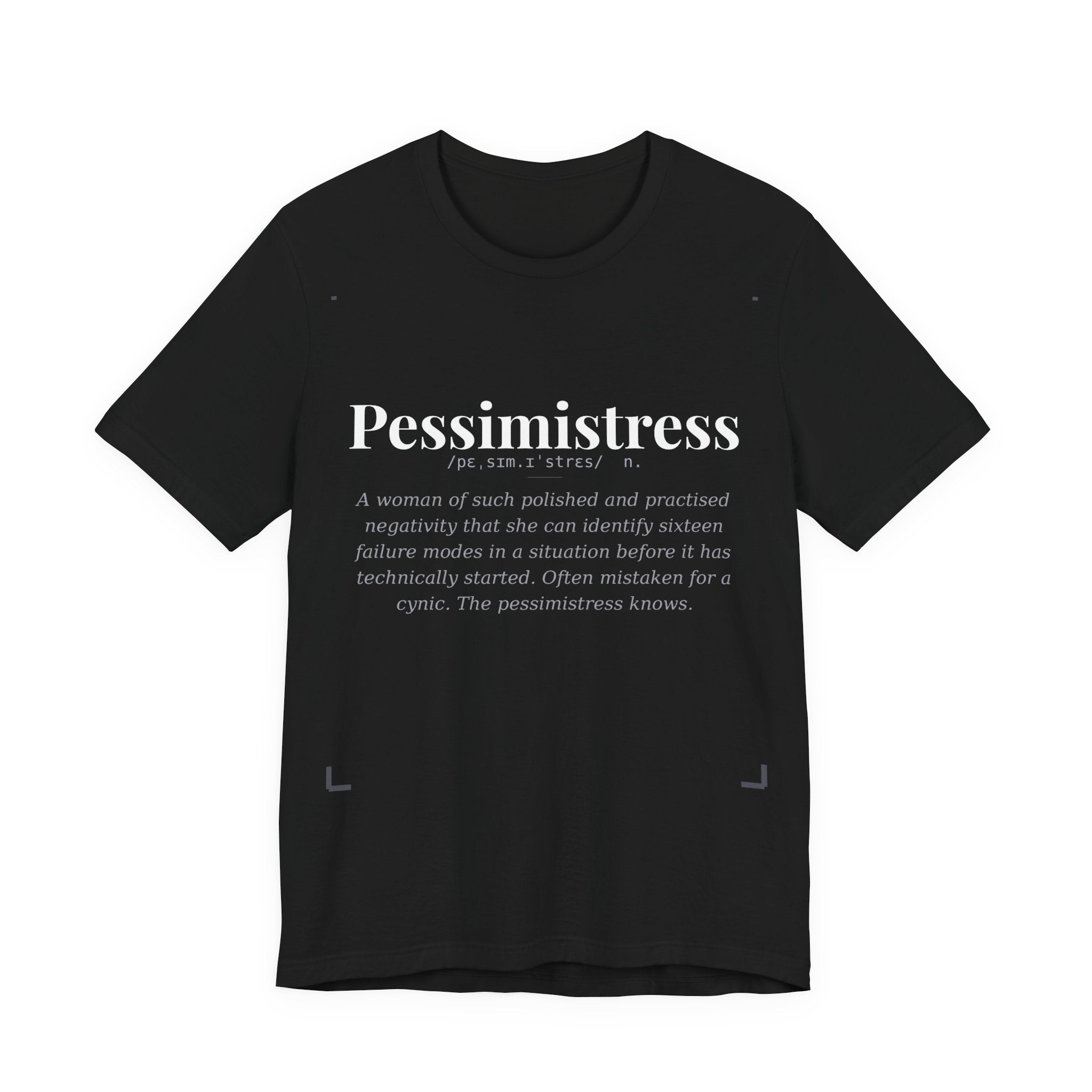 Pessimistress, Dark Definitions Tee