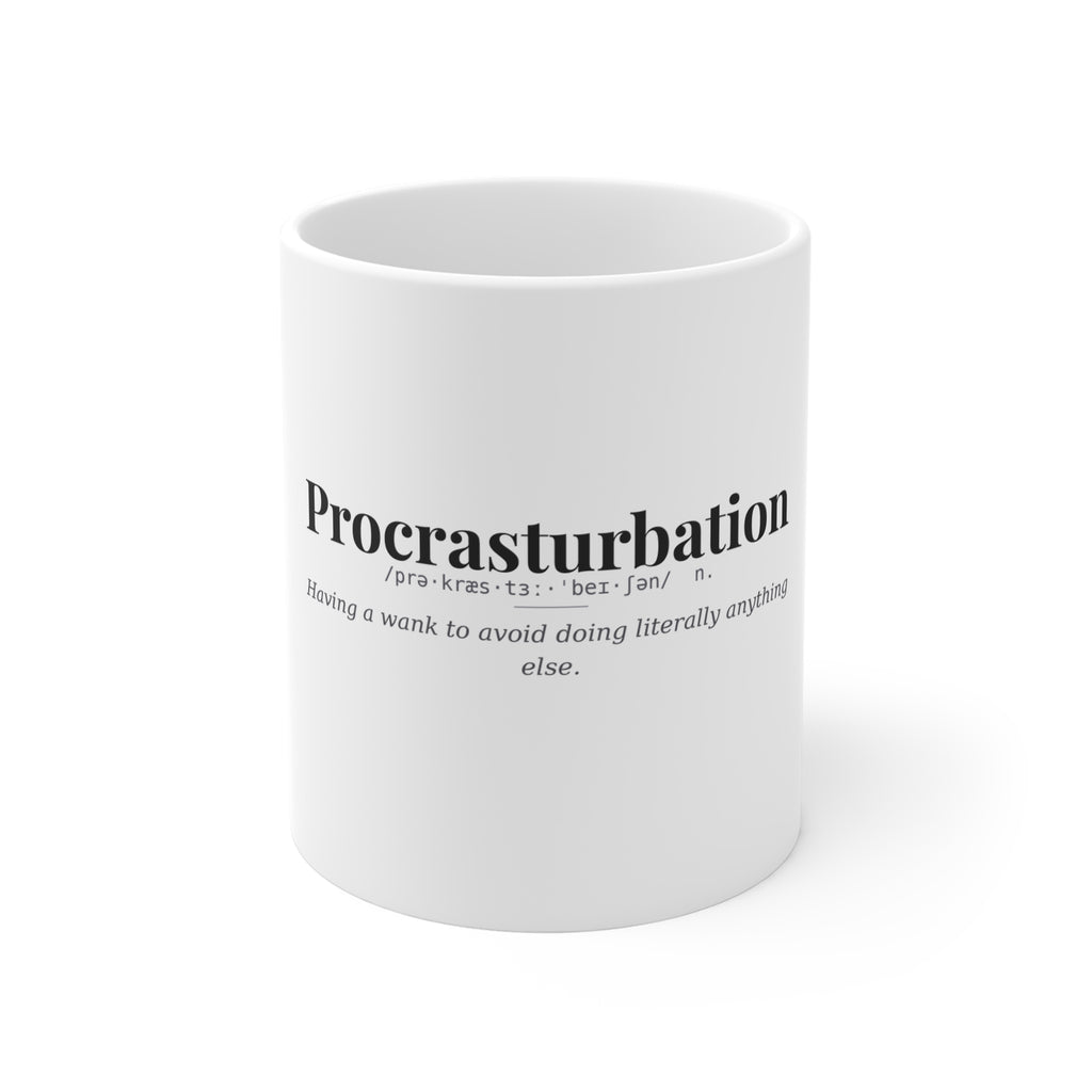 Procrasturbation, Dark Definitions Mug