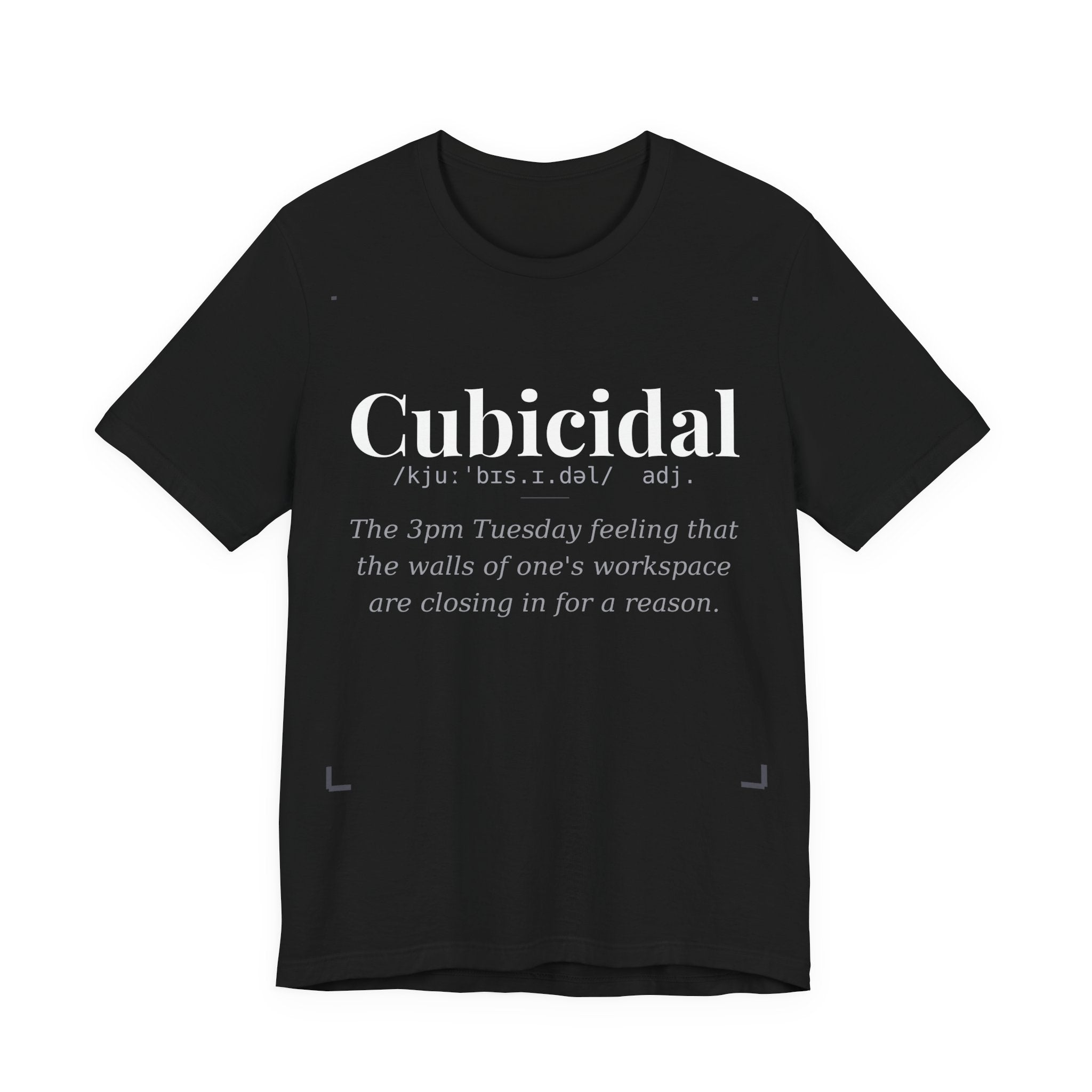 Cubicidal, Dark Definitions Tee