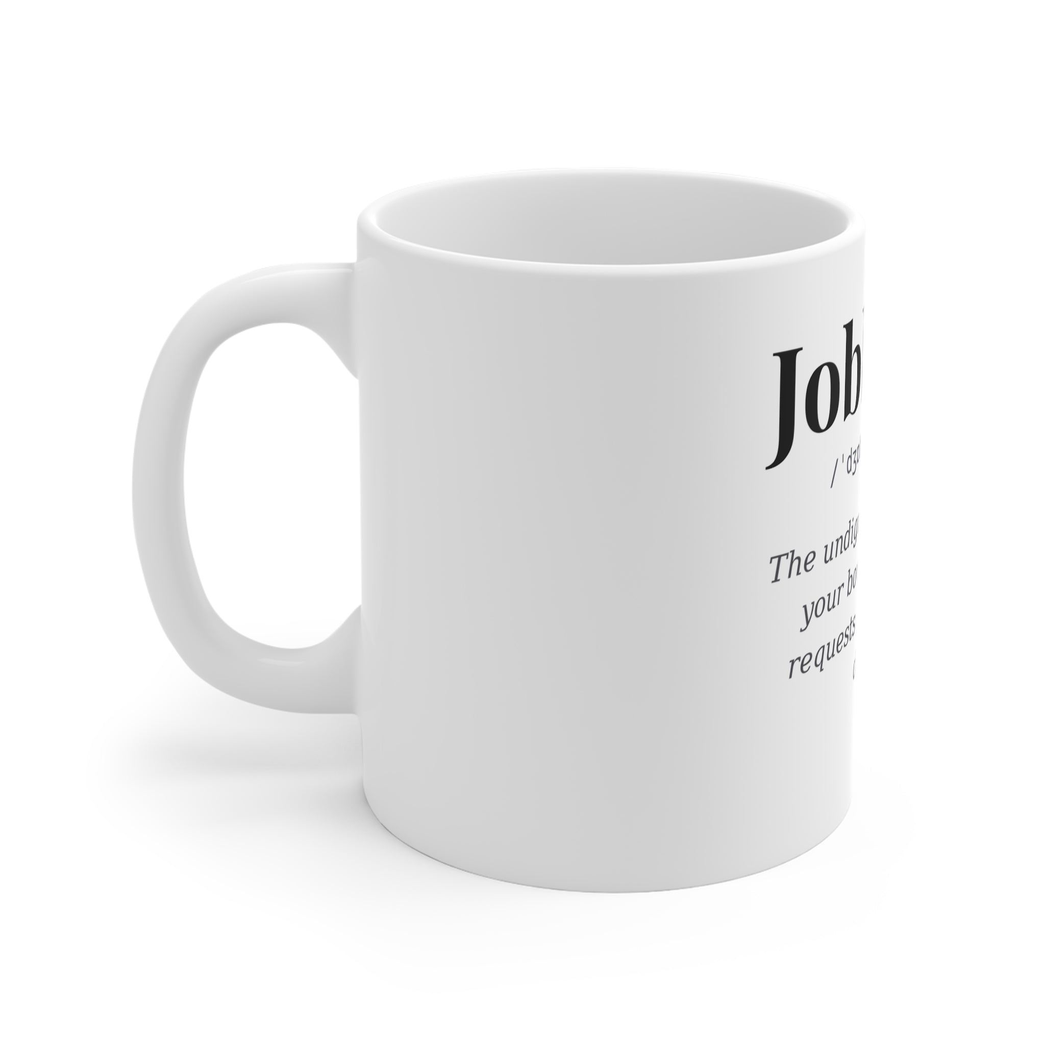 Jobby Jog, Dark Definitions Mug