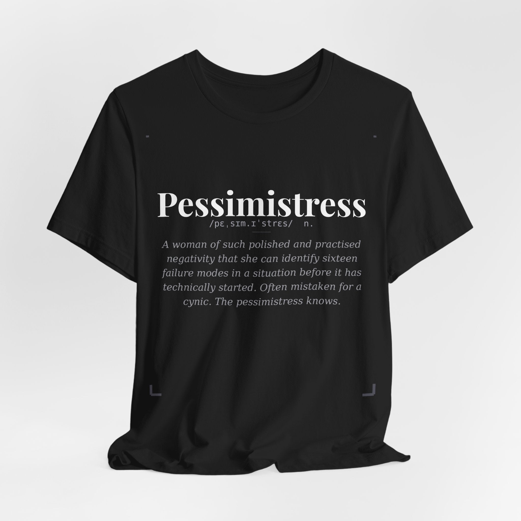 Pessimistress — Dark Definitions Tee