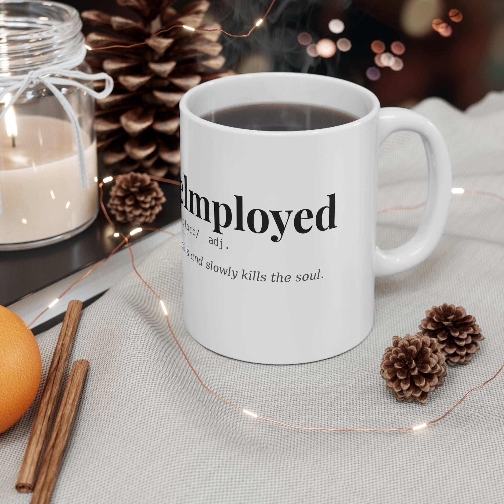 Underwhelmployed, Dark Definitions Mug